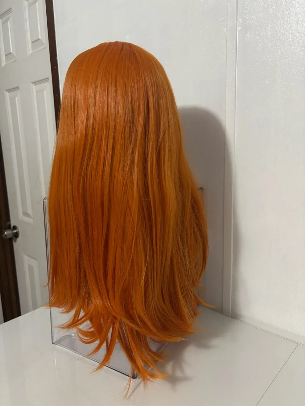 Scylla Autumn Orange Lace Front Synthetic Long Wig
